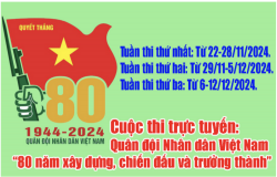 Hưởng ứng Cuộc thi "Quân đội Nhân dân Việt Nam – 80 năm xây dựng, chiến đấu và trưởng thành”